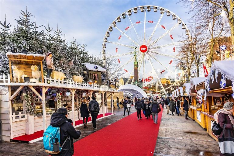 Reuzenrad kerstmarkt Brussel