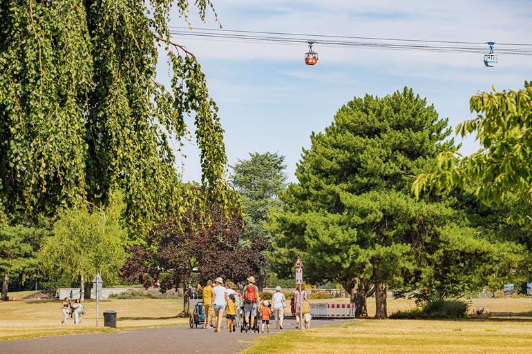 Rheinpark en Kölner Seilbahn, Keulen