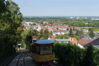 Ritje op de Turmbergbahn, Karlsruhe