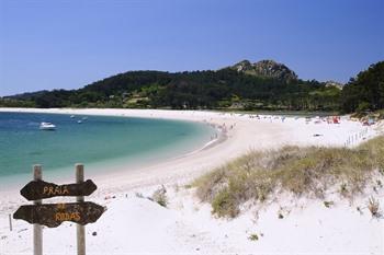 Rodas Beach op de Cies eilanden