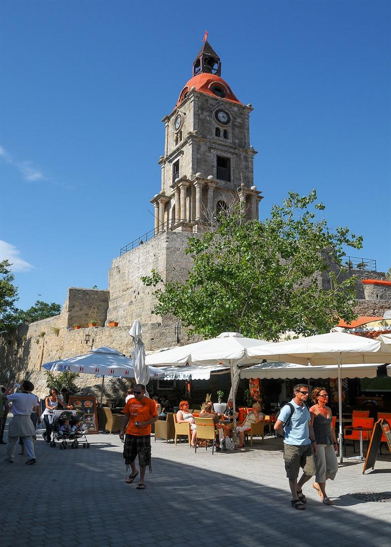 Roloi-klokkentoren, Oude stad van Rhodos