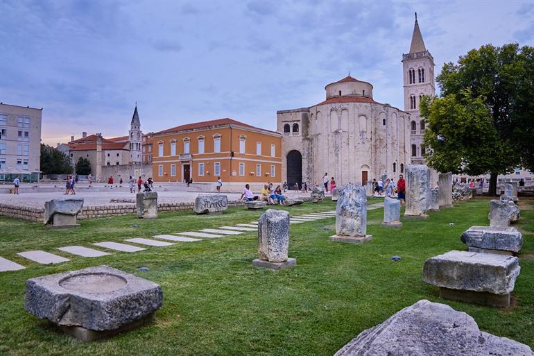 Roman Forum in Zadar, Kroatië