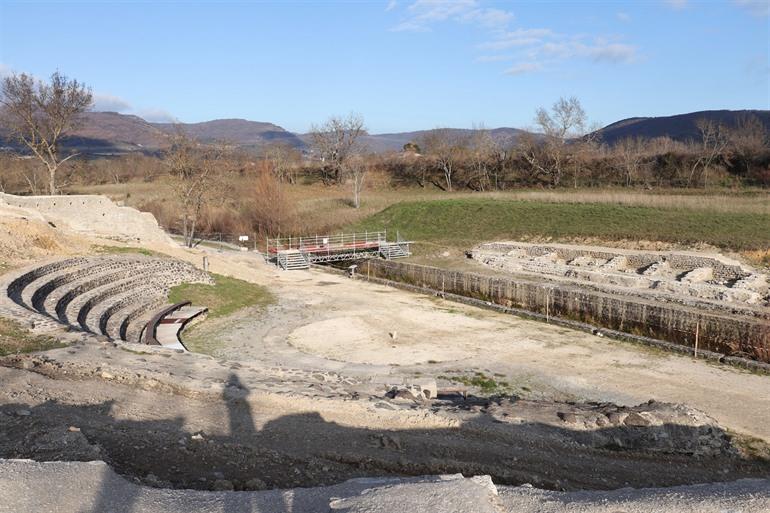 Romeinse restanten in Alba-la-Romaine in de Ardèche
