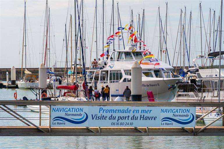 Rondvaart door de haven van Le Havre, Normandië