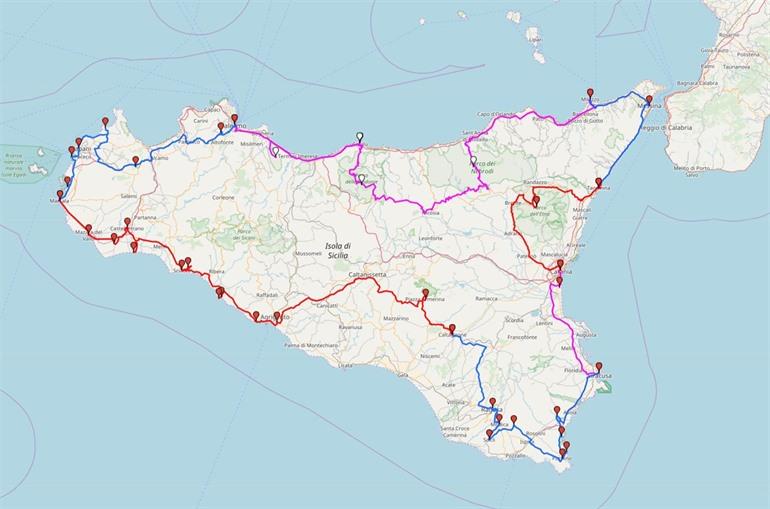Route rondreis Sicilie (fly en drive)