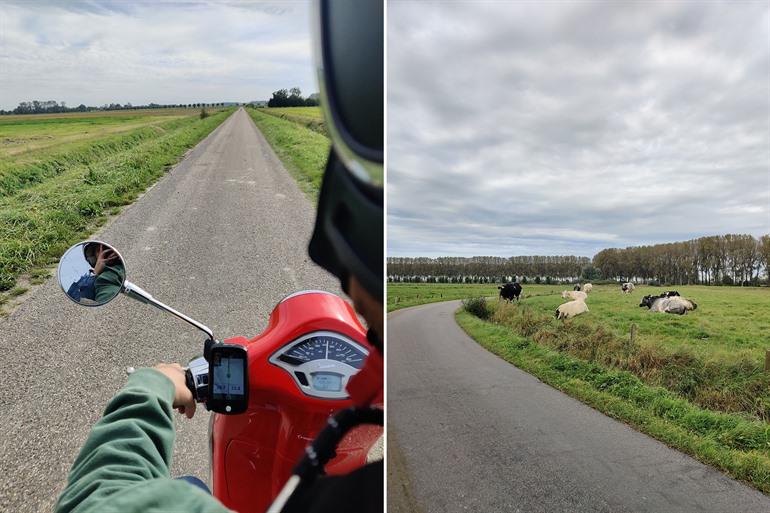 Route Vespa Trip Brugge door de Vlaamse Polderstreek