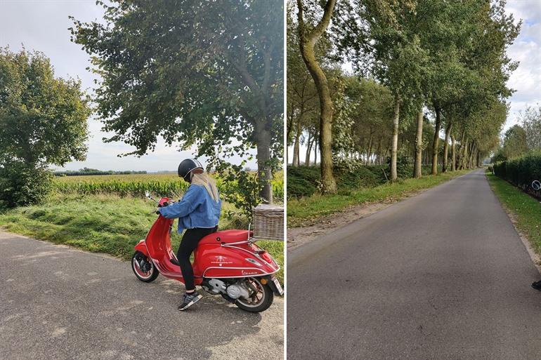 Route Vespa Trip Brugge door de Vlaamse Polderstreek