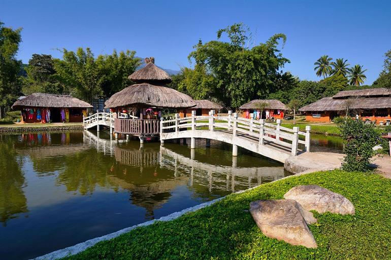 Rustige dorpje Pai, Thailand