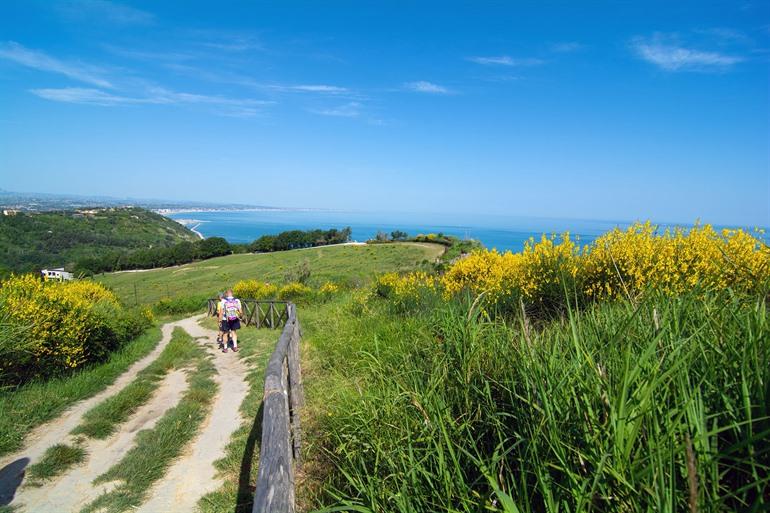 San Bartolo regionaal park in de Marche-regio