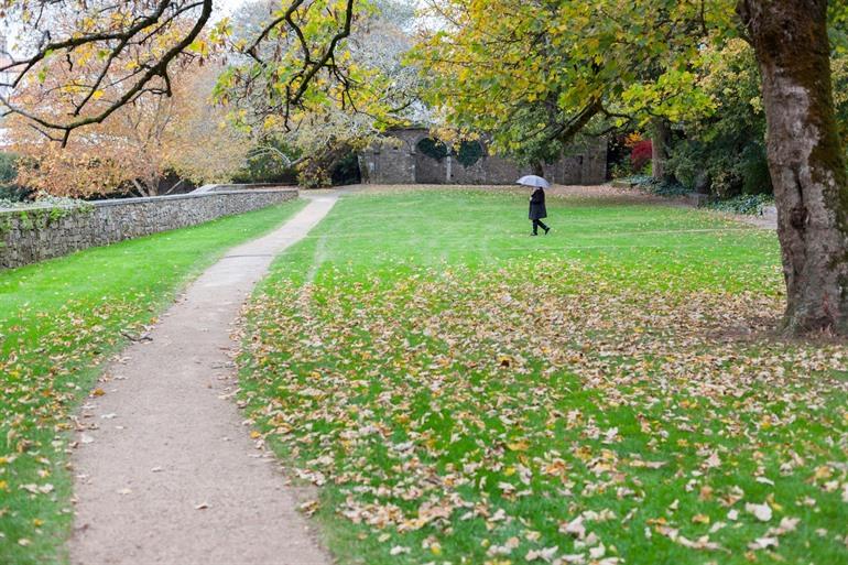 San Domingos de Bonaval park in Santiago de Compostela, Spanje