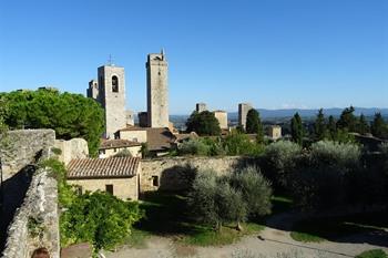 San Gimignano, uitzicht op torens 