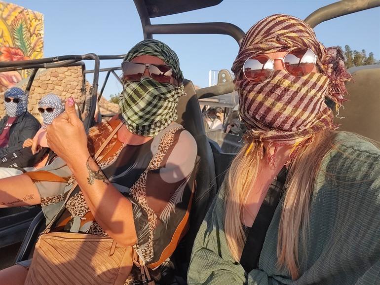 Sandbuggy door de Sinaïwoestijn, Egypte