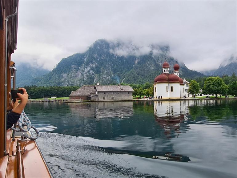 Sankt Bartholomä kerk aan de Königssee, Duitsland
