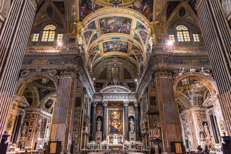 Santi Ambrogio en Andrea Kerk, Genua in Italië