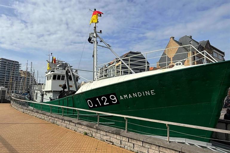 Schip Amandine in Oostende