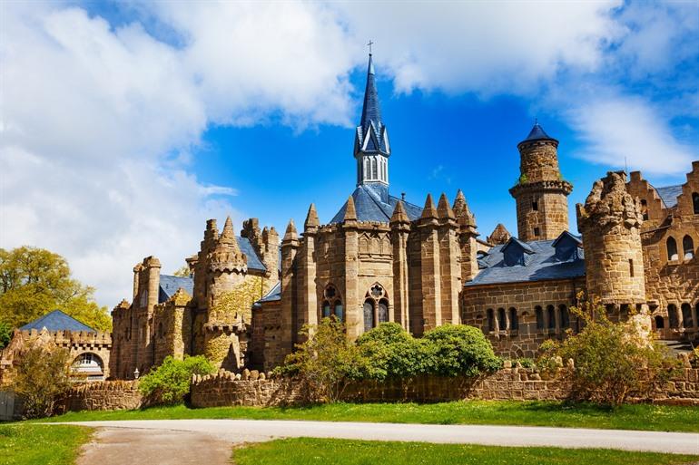 Schloss Löwenburg in Kassel, Duitsland