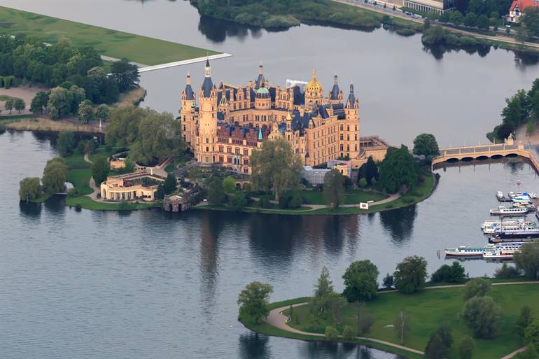 Schweriner Schloss in Duitsland