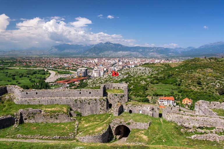 Shkodër bezoeken, Albanië