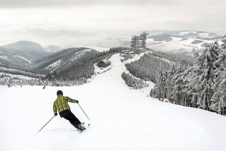 Skiën in Dolní Morava, Tsjechië