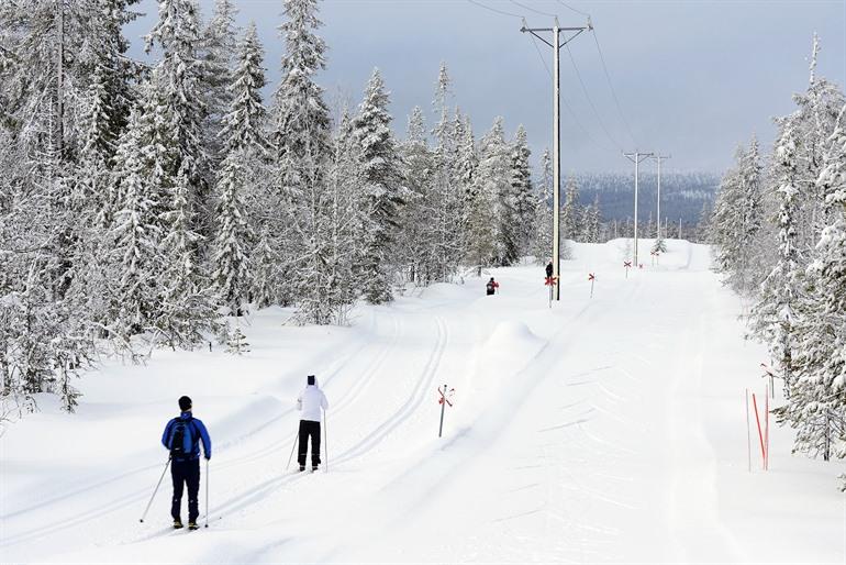 Skiën in het skigebied Sälen, Zweden