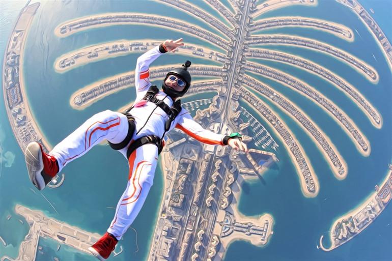 Skydiven in Dubai, VAE