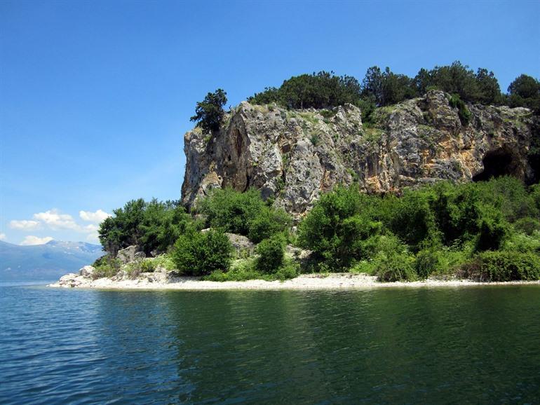 Slangeneiland Golem Grad, Noord-Macedonië
