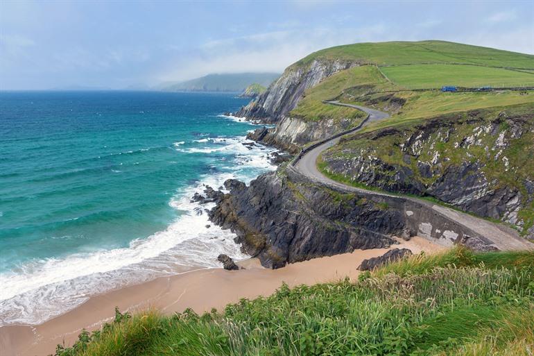 Slea Head Drive rijden op Dingle Peninsula, Ierland