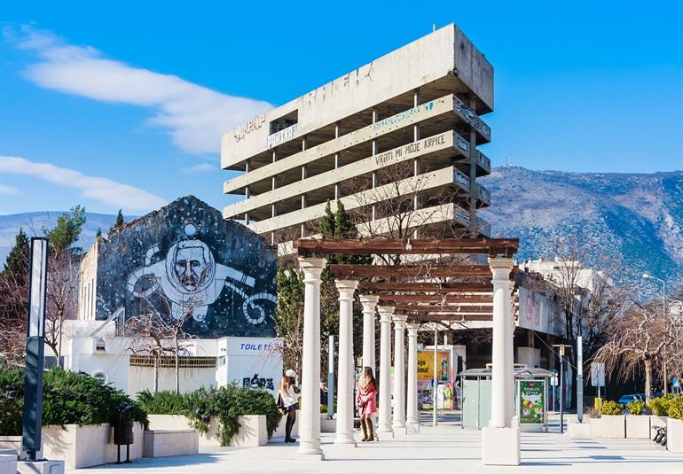 Sluipschutterstoren in Mostar, Bosnië en Herzegovina