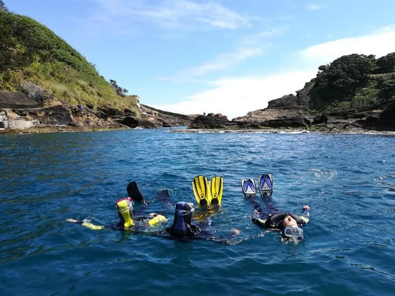 Snorkelen bij Ilhéu de Vila Franca do Campo, Sao Miguel