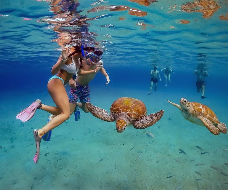 Snorkelen op Klein Curaçao, ABC-eilanden