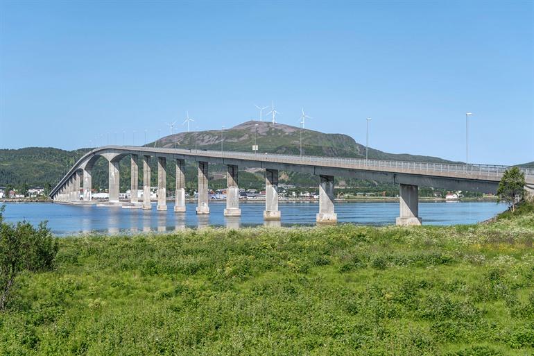 Sortland brug, Vesterålen, Noorwegen