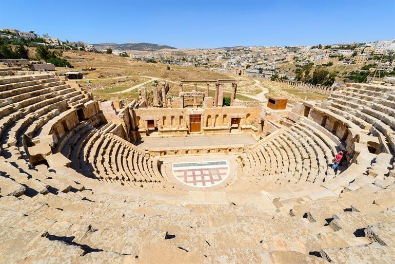 South Theatre in Jerash, Jordanië