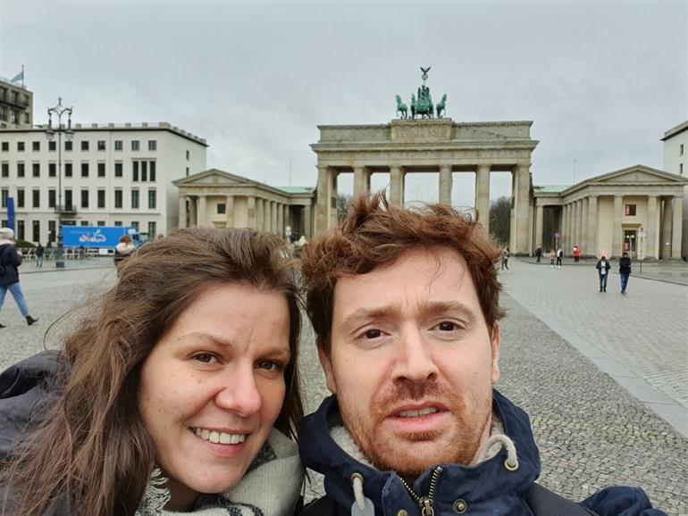 Start wandeling aan de Brandenburger Tor
