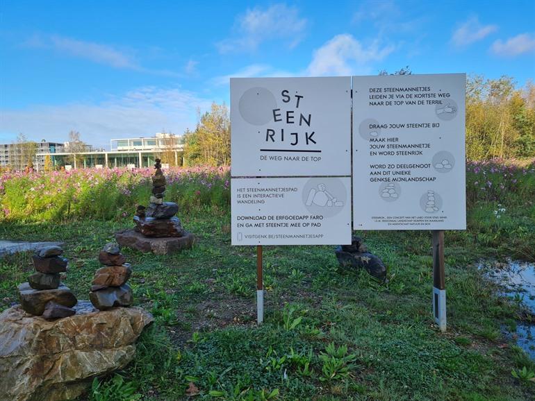 Steenmannetjespad in Genk