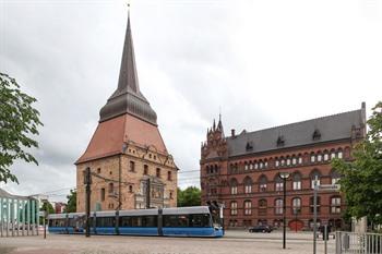 Steintor en Ständehaus in Rostock, Duitsland