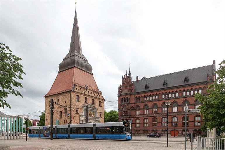 Steintor en Ständehaus in Rostock, Duitsland