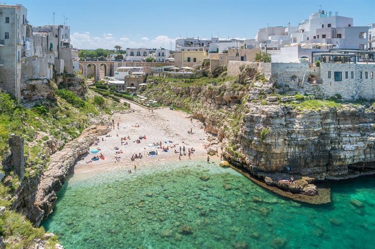 Strand van Polignano a Mare