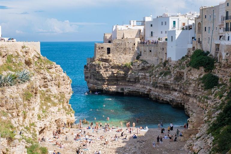 Strand van Polignano a Mare