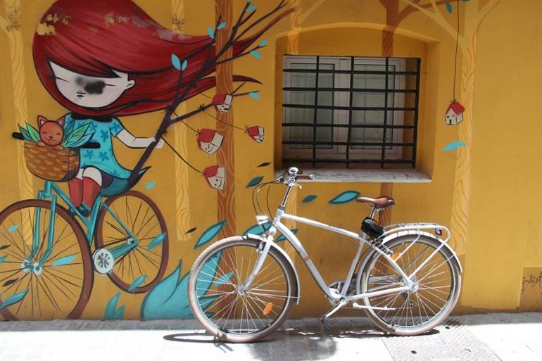 Street-art fietstour door Valencia, Spanje