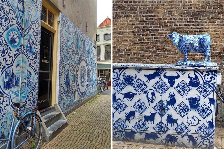 Street art in de Bonte Os steeg in Delft