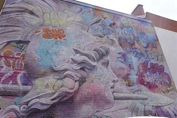 Street-art werken in Hasselt