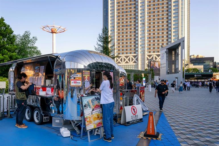 Streetfood bij de Tokyo Dome in Bunkyo