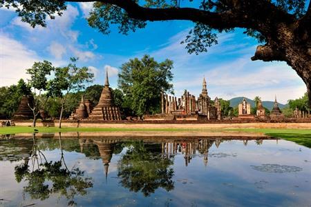 Sukhothai bezoeken in Thailand