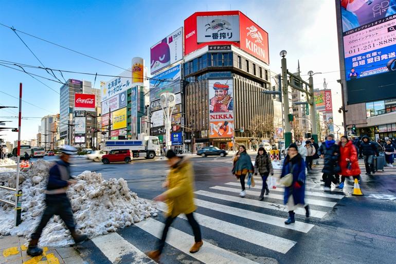 Susukino kruising Sapporo