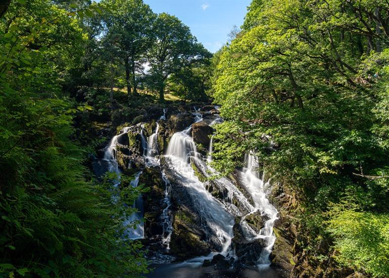 Swallow Falls, watervallen in het Snowdonia National Park
