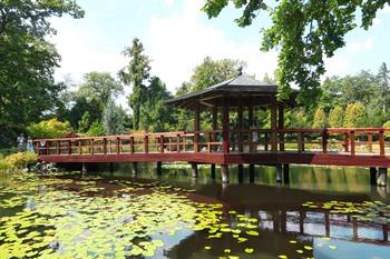 Szczytnicki-park met japanse tuin in Wroclaw