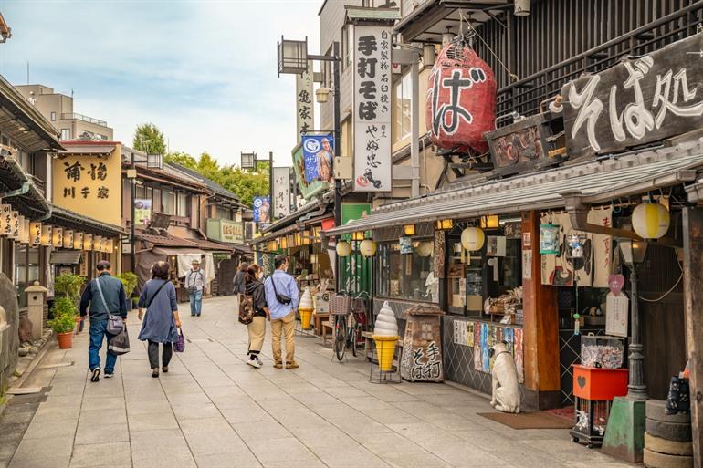 Taishakuten Sando, in het bekende Shibamata 