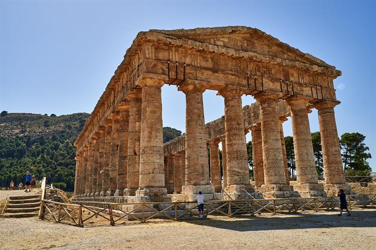 Tempel van Segesta bezoeken, Sicilië