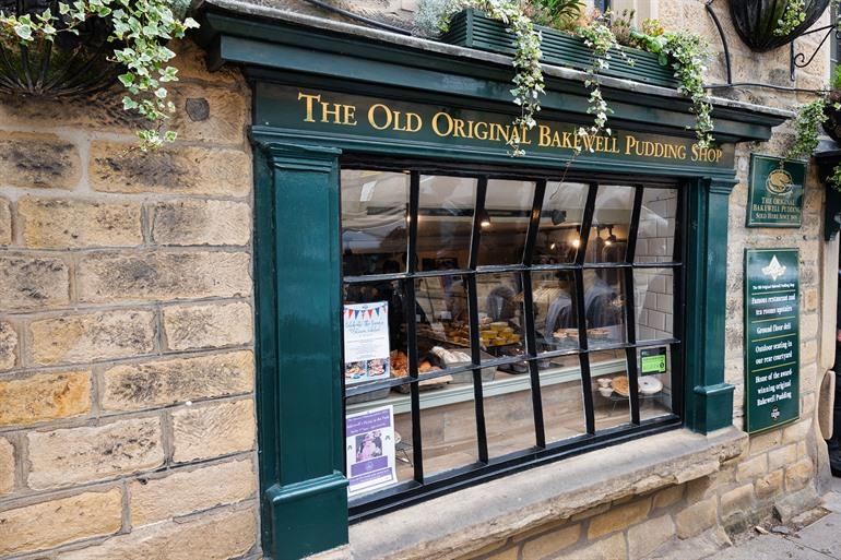The Old Original Bakewell Pudding Shop in Peak District