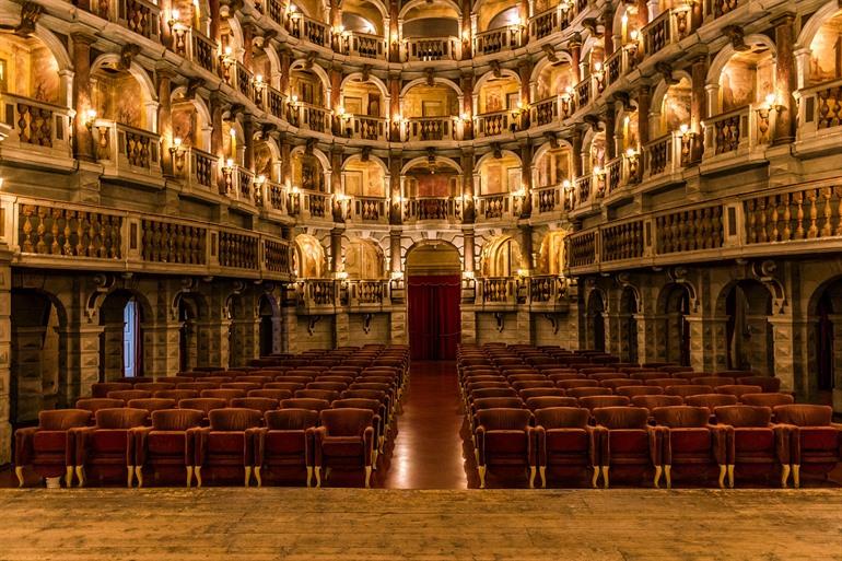 Theaterzaal van Teatro Bibiena, Mantua